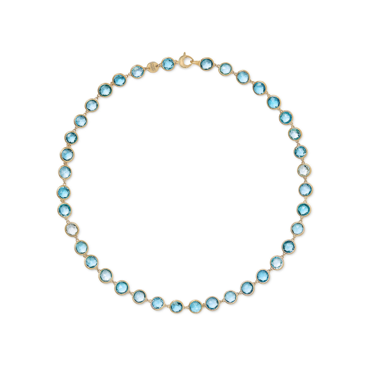 JAIPUR 18ct yellow gold necklace with topazes
