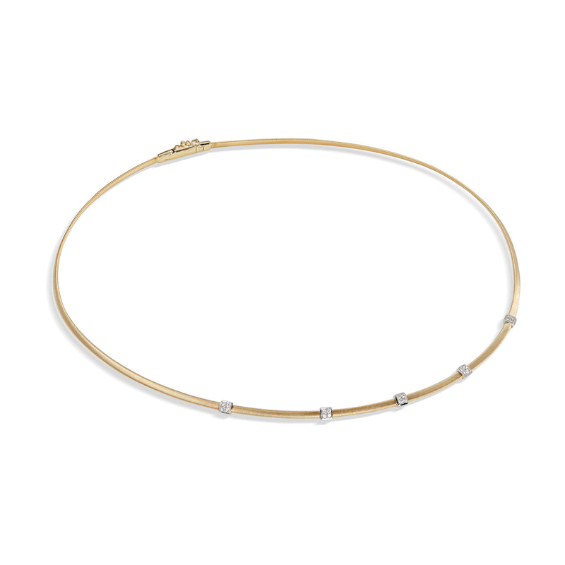 MASAI  Fine gold necklace with diamonds