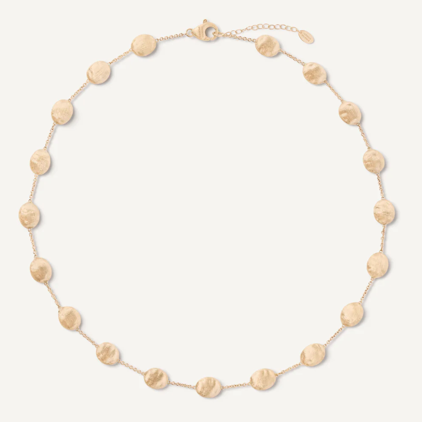 SIVIGLIA 18ct yellow gold necklace with oval elements - Appleby Jewellers Dublin