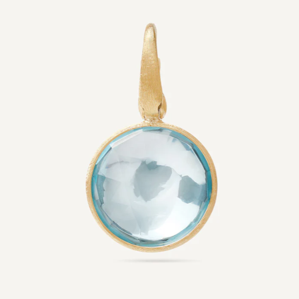 JAIPUR COLOUR  Stackable Sky-Blue Topaz Pendant