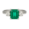 Emerald & Diamond Trilogy Ring