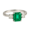 Emerald & Diamond Trilogy Ring