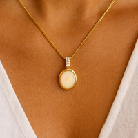 Opal and Diamond Bale Pendant