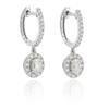 Diamond Drop Hoops - Appleby Jewellers Dublin