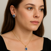 Blue Sapphire and Diamond Pendant - Appleby Jewellers Dublin