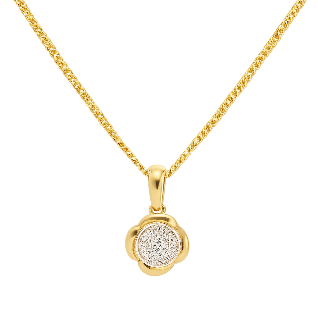 Diamond Fluer Pendant