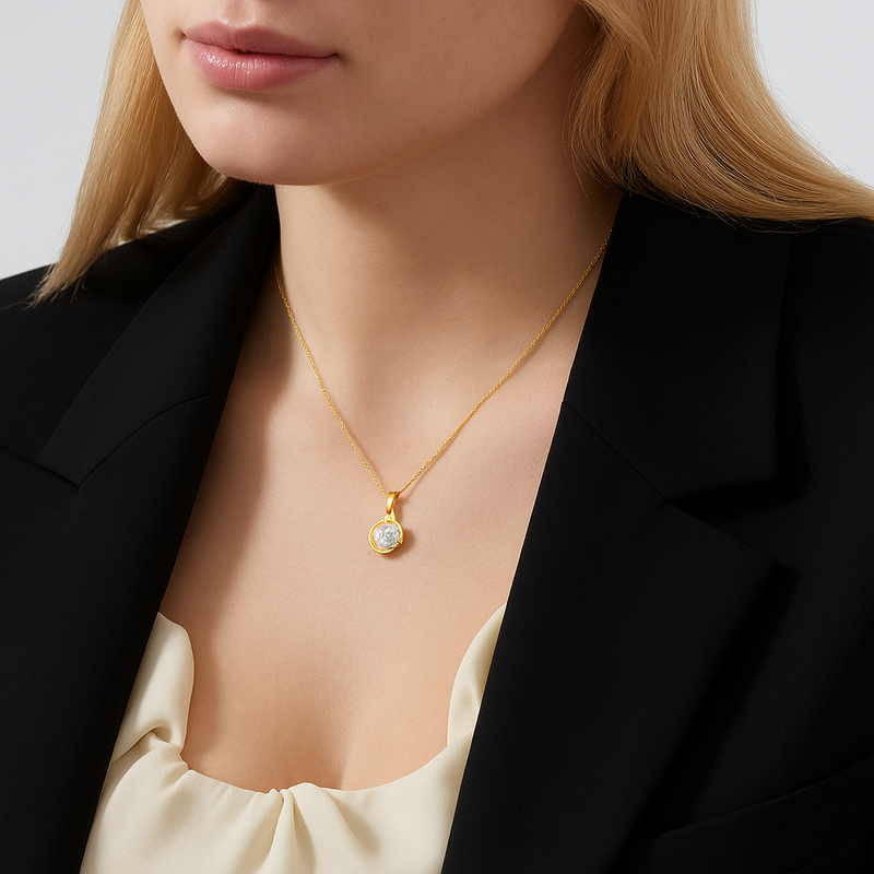Diamond Fluer Pendant