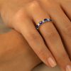 Galeria Sapphire and Diamond Eternity Ring