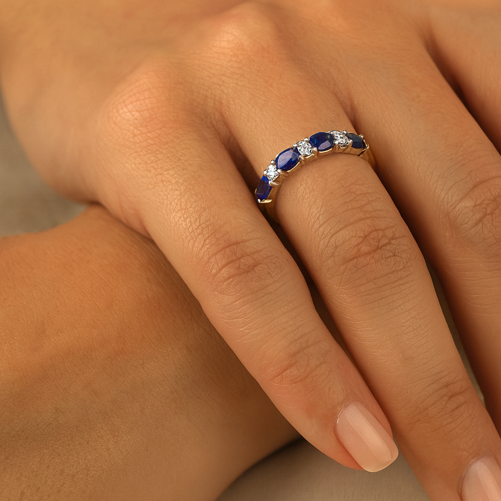 Galeria Sapphire and Diamond Eternity Ring