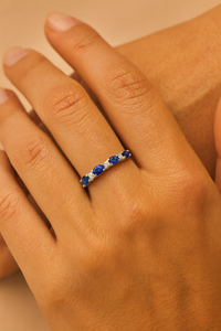 Galeria Sapphire and Diamond Eternity Ring