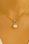Pearl and Diamond Teardrop - Appleby Jewellers Dublin