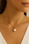 Pearl and Diamond Teardrop - Appleby Jewellers Dublin