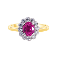 The Kate Flower - Pink Sapphire - Appleby Jewellers Dublin