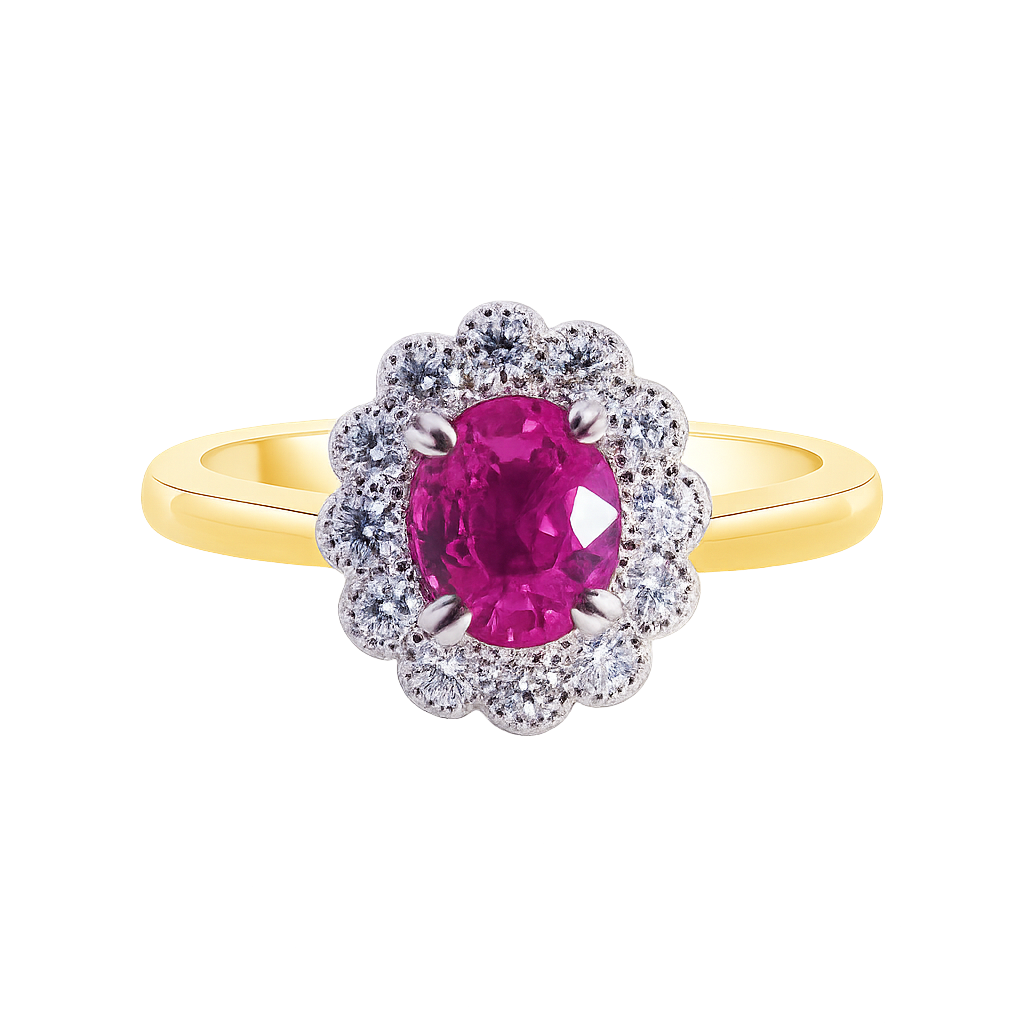 The Kate Flower - Pink Sapphire - Appleby Jewellers Dublin
