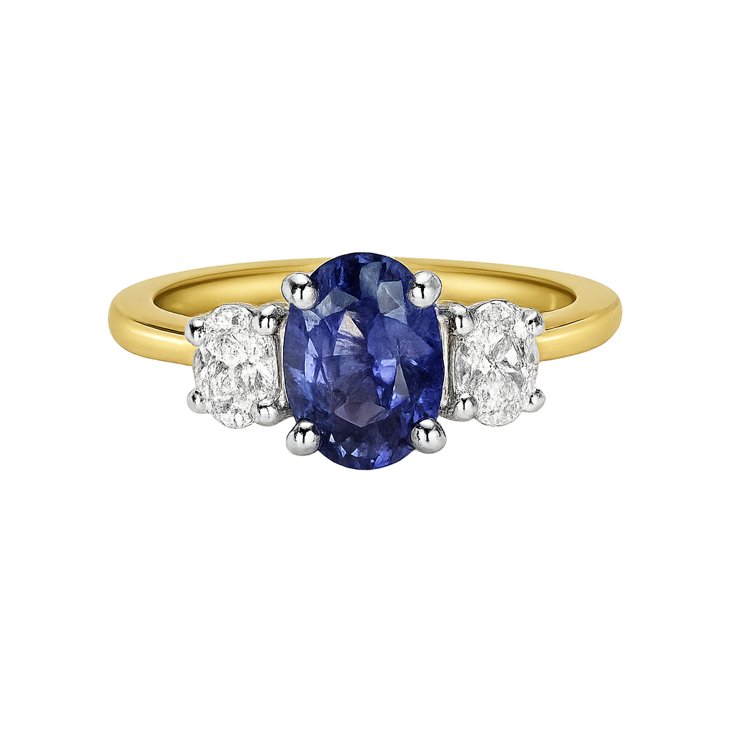 The "Tulip" with Sapphire and Diamond - Appleby Jewellers Dublin