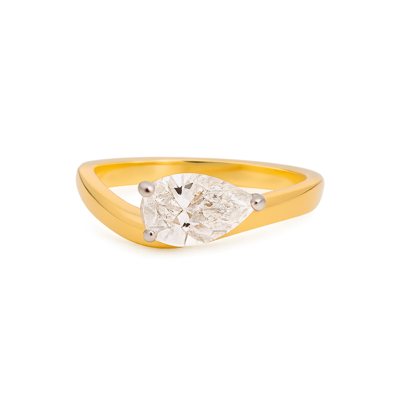 1ct East-West Pear Solitaire Ring - Appleby Jewellers Dublin