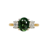 Sri Lankan Green Sapphire & Diamond Ascot Trilogy - Appleby Jewellers Dublin