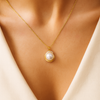 Pearl & Diamond Halo Pendant