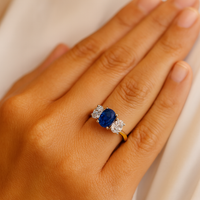 The "Ascot" with Sapphire and Diamond