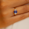 The Ascot - Emerald Cut Sapphire Triolgy