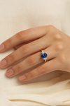 The "Tulip" with Sapphire and Diamond