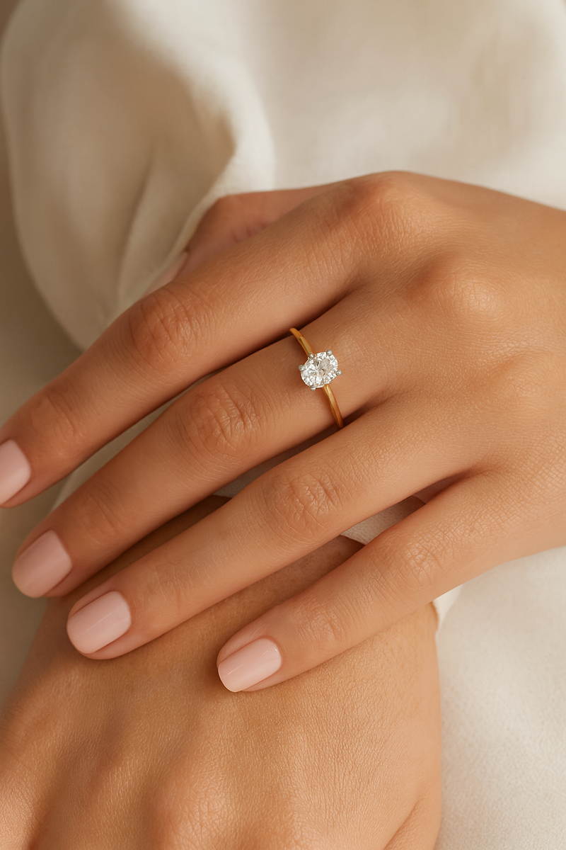 J'adore 1.00ct Oval Engagement Ring