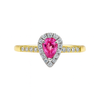 Corrine Pink Pear-Shaped Sapphire