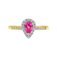 Corrine Pink Pear-Shaped Sapphire