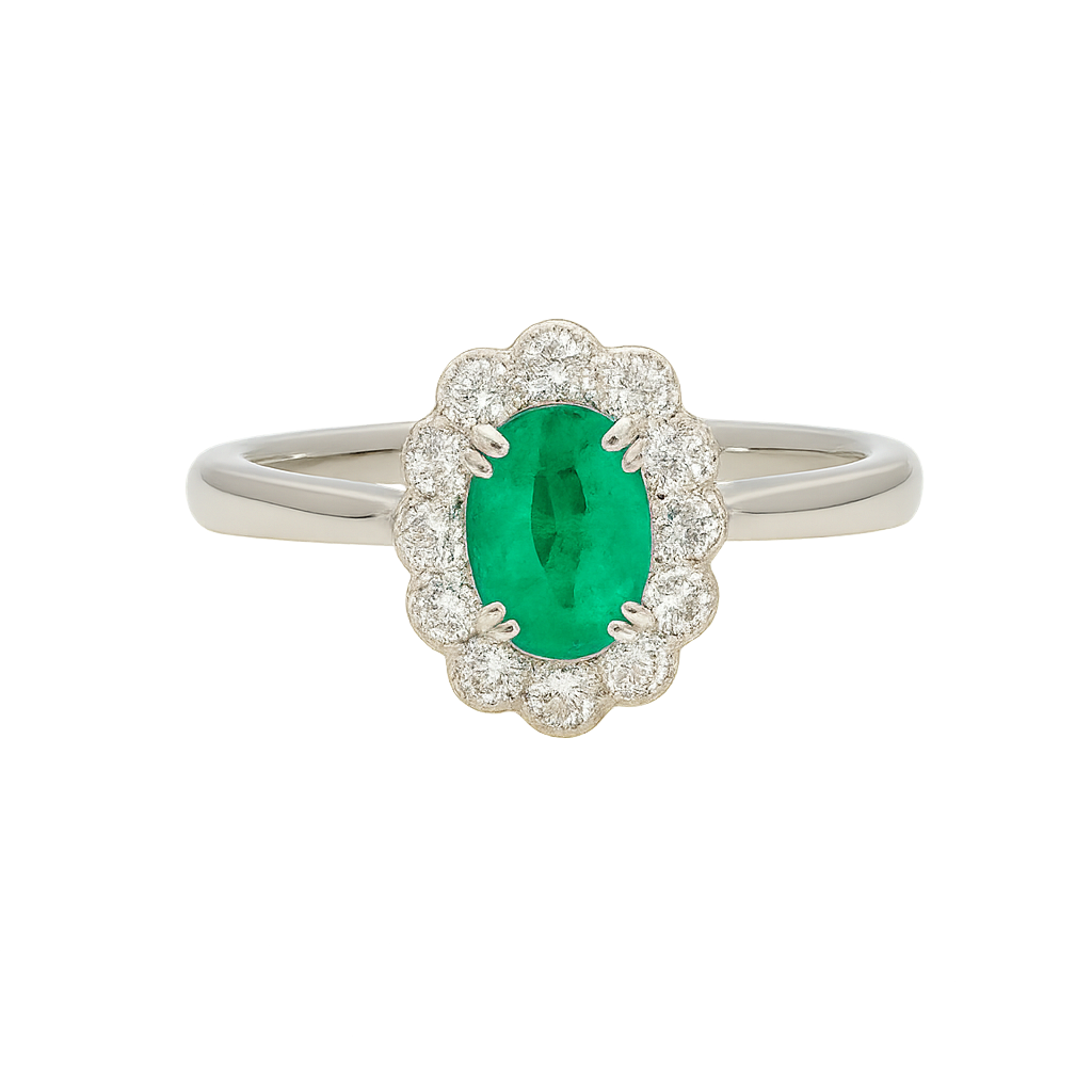 Kate Flower - Emerald Ring