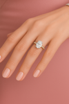 J'adore Oval with Diamond Set Band