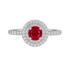 Ruby Halo Ring
