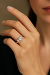 'Tulip' Trilogy Engagement Ring with Round Brilliant Diamonds - Appleby Jewellers Dublin