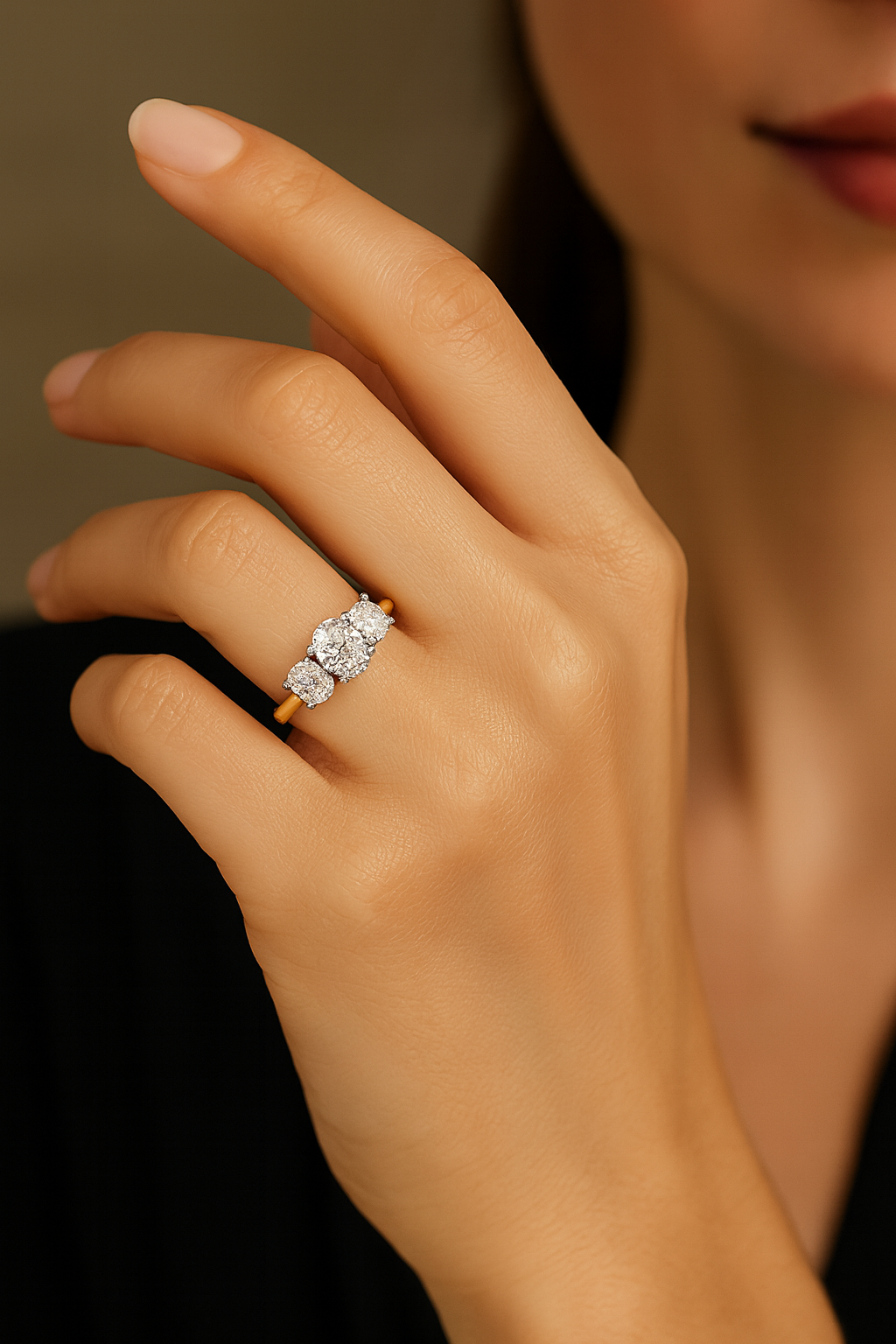 Ascot Trilogy Engagement Ring (Oval) - Appleby Jewellers Dublin