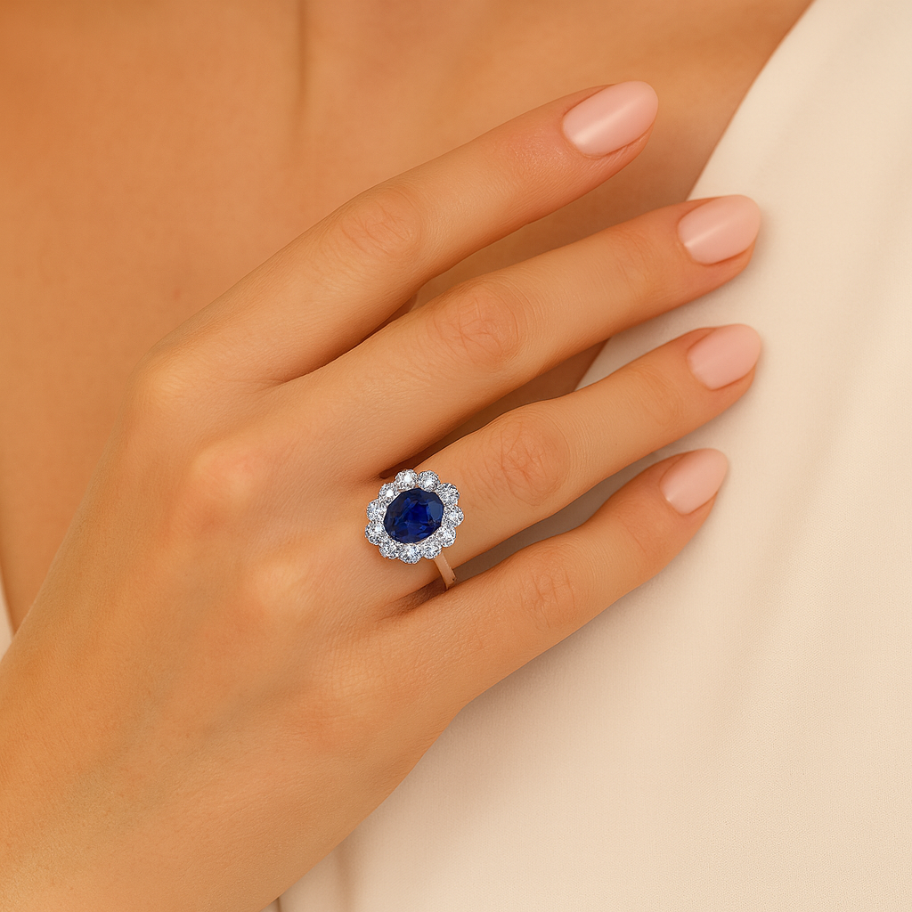 The "Kate Flower" Sapphire and Diamond Ring