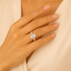 J'adore Oval with Diamond Set Band