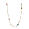 Watercolour Gemstone Necklace (35 inch chain)