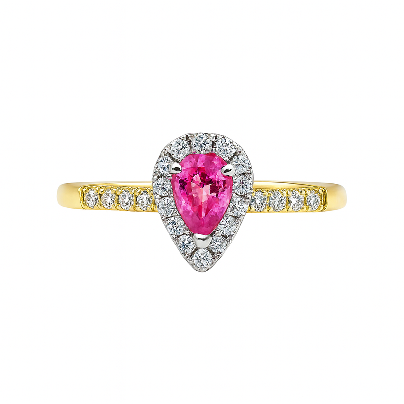 Corrine Pink Pear-Shaped Sapphire - Appleby Jewellers Dublin