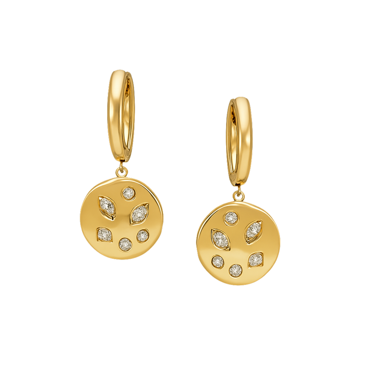 Shiny silver Cosmo earrings by Appleby Jewellers Dublin featuring a modern, elegant design for women.