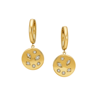 Shiny silver Cosmo earrings by Appleby Jewellers Dublin featuring a modern, elegant design for women.