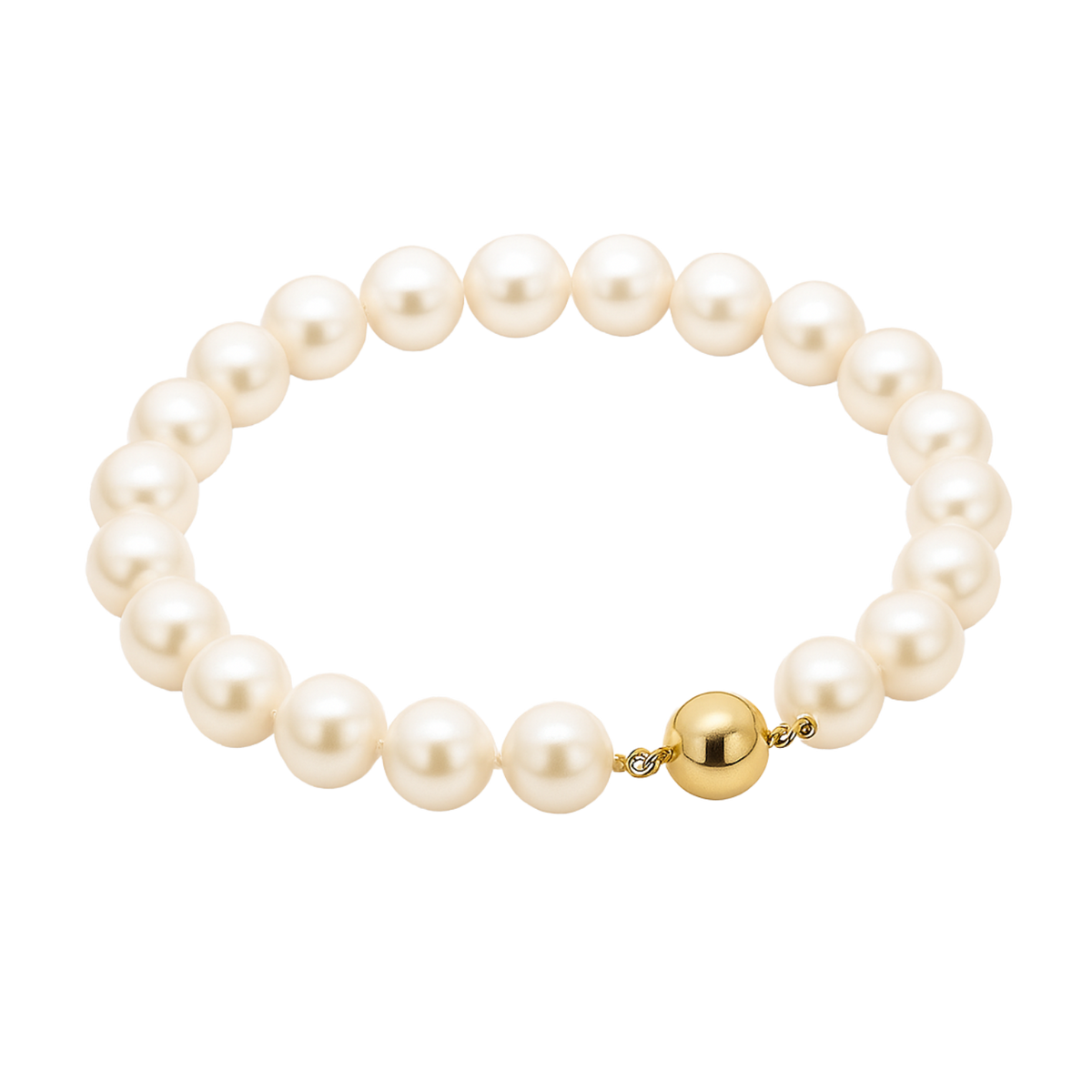 Freshwater pearl bracelet from Appleby Jewellers Dublin featuring elegant design and natural white pearls on a delicate bracelet.