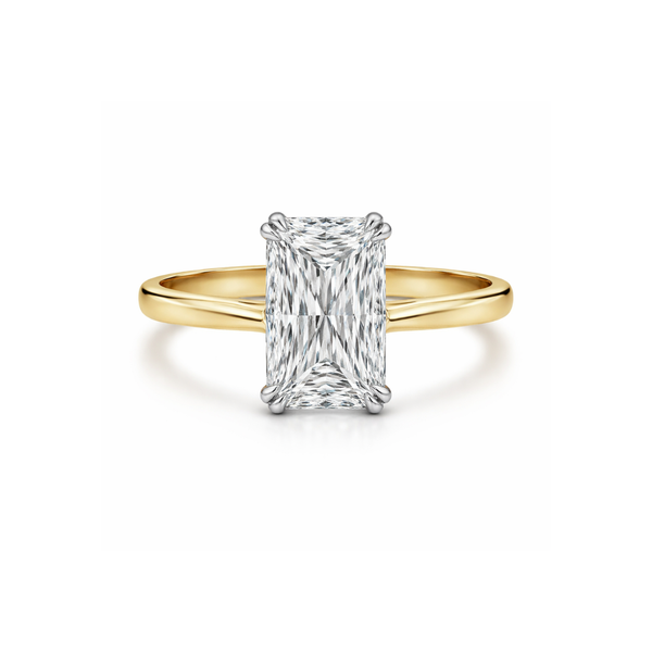 Criss-cut diamond solitaire ring from Appleby Jewellers Dublin featuring a sparkling diamond set on a sleek band.