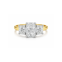 Appleby Jewellers Dublin Trinity Criss Cut diamond trilogy ring with three sparkling diamonds set in a sleek band.