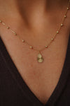 Pear Shaped Gold Necklace