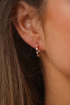 Floating Diamond Hoops