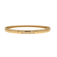 14ct Gold and Diamond Bangle
