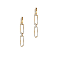 Diamond Link Earrings