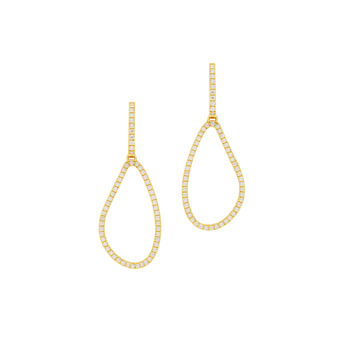 Diamond Loop Earrings - Appleby Jewellers Dublin
