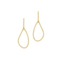 Diamond Loop Earrings