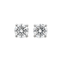 18ct White Gold Diamond Stud Earrings (0.50ct)