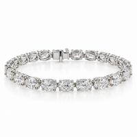 Oval Cut Diamond Tennis Bracelet